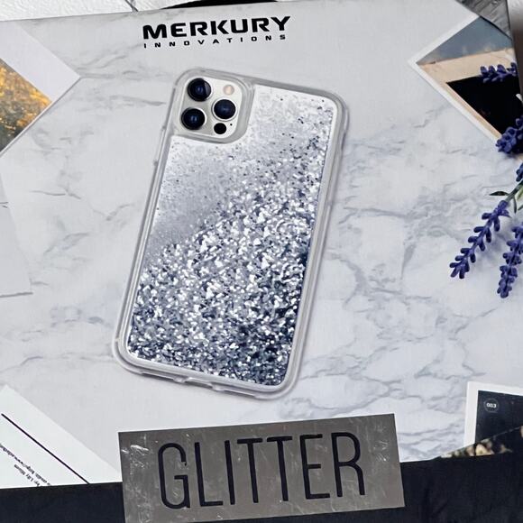 Merkury Innovations Floating Glitter Phone Case iPhone 12 Max Pro - Picture 6 of 8
